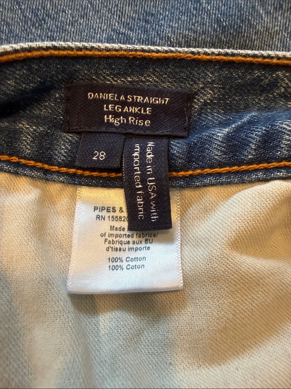 Veronica Beard Daniela Straight Leg Ankle Jeans High Rise Size 28 - Picture 6 of 7
